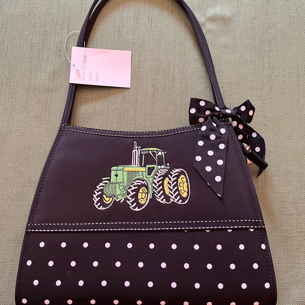 NWT Black and white  Polka Dot Shoulder Bag